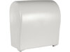 Handdoekrol dispenser wit voorkant