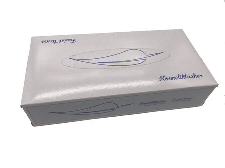 Facial tissue 100% cellulose 2 laags 20x21 cm 100 stuks in doosje