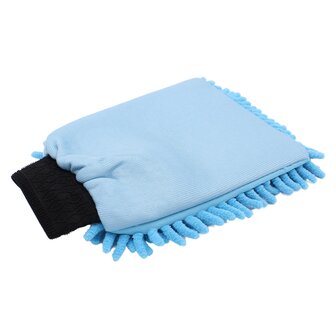 Rasta washand blauw achterkant