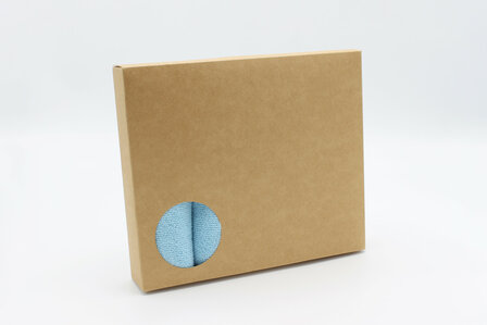 Microvezel gereycled doosje blauw