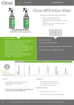 Luchtverfrisser Clinex Nano Protect Silver Odour Killer Green Tea 1 liter