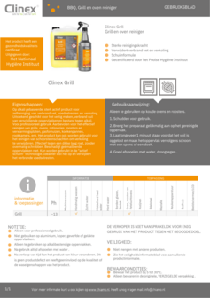 Grill BBQ en ovenreiniger Clinex Grill 1 liter