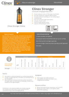 Vloeibaar schuurmiddel Clinex Stronger 750 ml