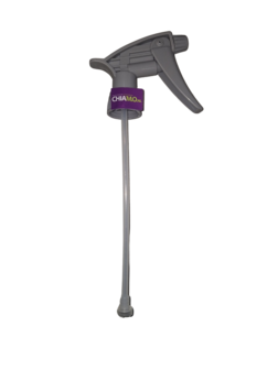 Industrial Heavy Duty Sproeikop met 19 cm aanzuigtube grijs