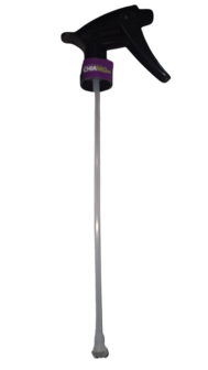 Industrial Heavy Duty Sproeikop met 25 cm aanzuigtube zwart