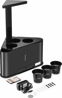 TEIG Home 3 &ndash; Slimme Indoor Kweekbak met LED Verlichting &ndash; Zwart