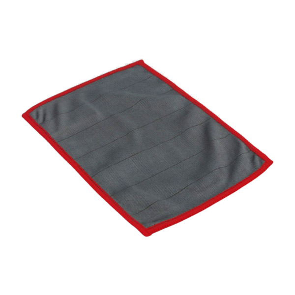 Carbon microvezeldoek met rode rand 15 x 20 cm
