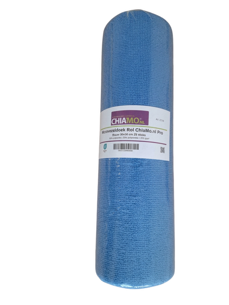Rol microvezeldoekjes 25 stuks blauw