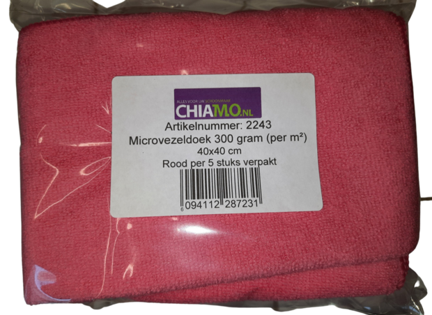 Microvezel ChiaMo rood