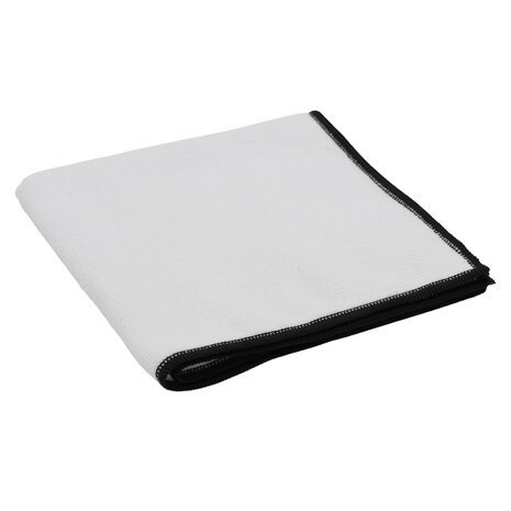 Gerecycled microvezel wit zwart