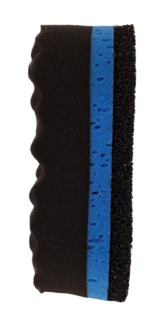 Duospons zwart/blauw met anti insectenlaag 22 cm x 11,3 cm x 7,4 cm
