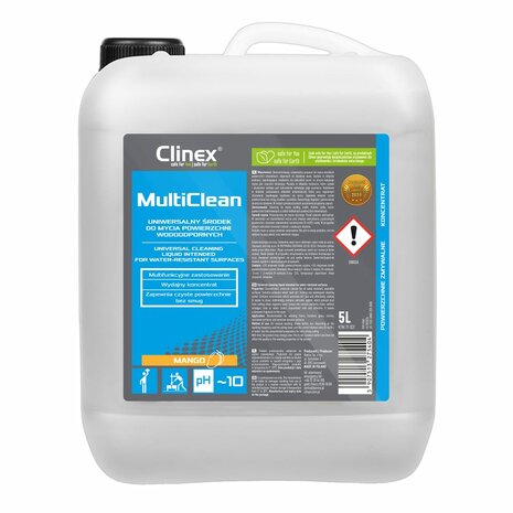 Clinex Multi Clean Mango – 5 liter - Universele Reinigingsvloeistof voor Streeploze Schoonmaak