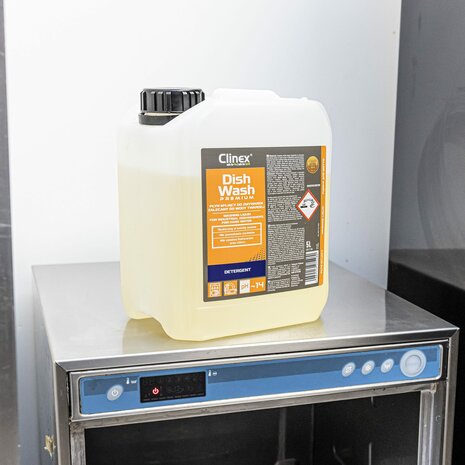 Clinex DishWash Premium – 5 liter - Afwasmiddel voor Horeca Vaatwassers | Schone Vaat zonder Strepen