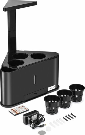 TEIG Home 3 – Slimme Indoor Kweekbak met LED Verlichting – Zwart