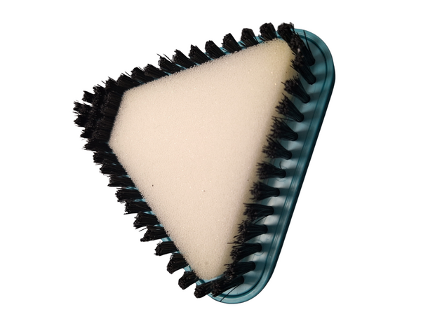 Borstel los en spons in het midden