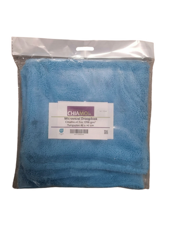 Verpakking 40x40 turquoise droogdoek