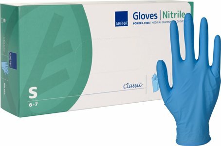 Nitril handschoen maat S doos 100 stuks blauw