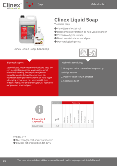 Handzeep Clinex Liquid Soap 5 liter