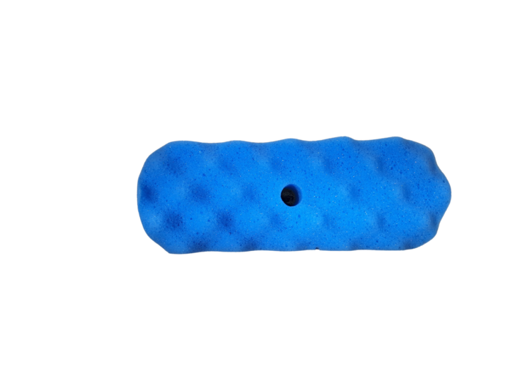 Sponsborstel blauw waterdoorlatend 28x10 cm