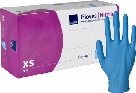 Nitril handschoen blauw XS 100 stuks