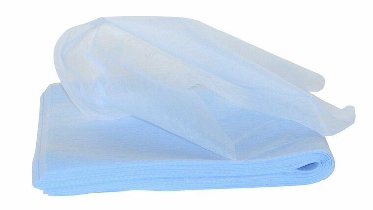 Stofwisdoek polypropyleen 20-grams 25x60 cm blauw 100 stuks