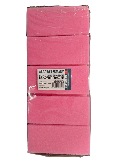 Schuursponzen 10 stuks Roze/Oranje