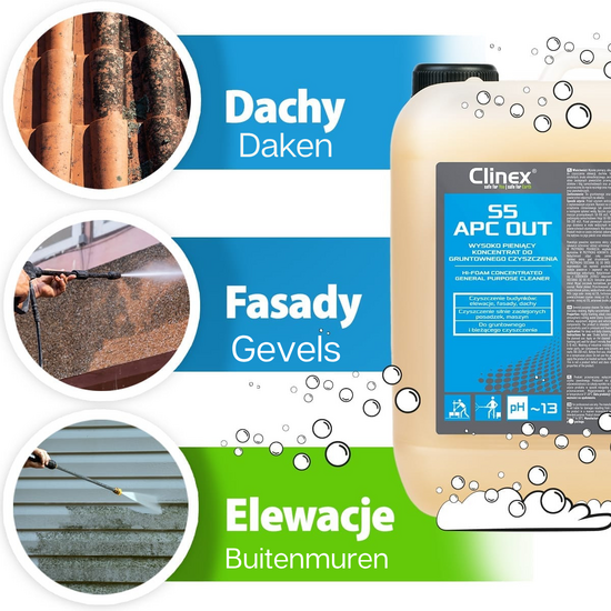Ontvetter Clinex S5 APC OUT sterk geconcentreerd 5 liter