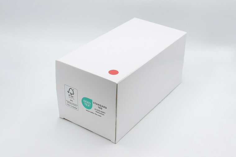 Dispenserbox rood 38x38 cm 50 stuks