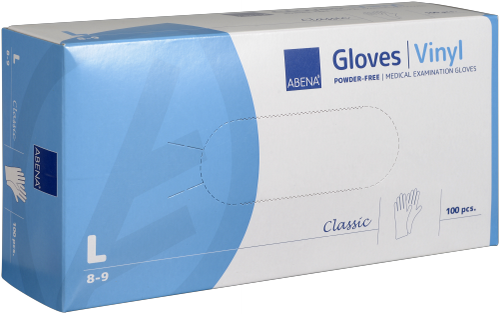 Maat L handschoen vinyl