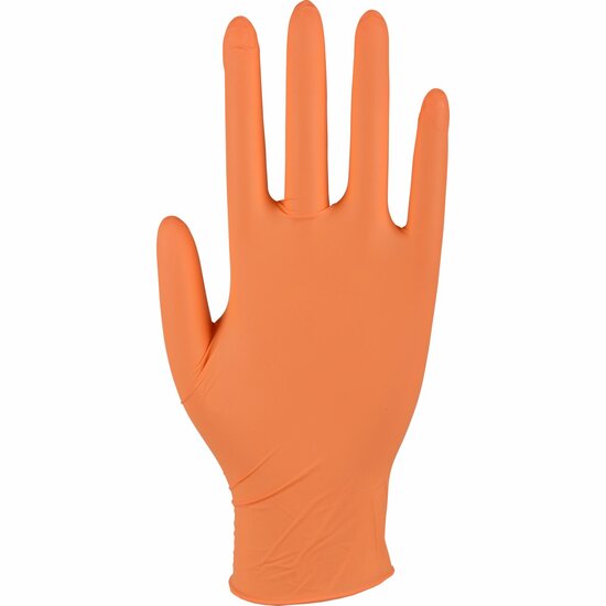 Oranje handschoen nitril