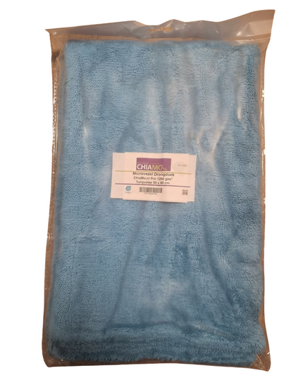 Droogdoek turquoise 60x100 cm in verpakking