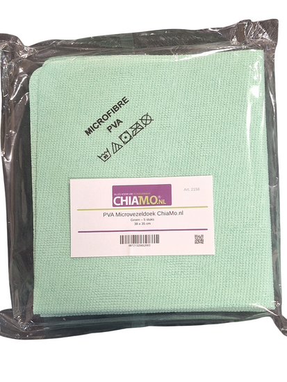 PVA doek groen met etiket