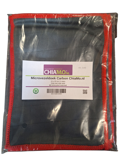Verpakking Carbon doek rode rand 15x20 cm