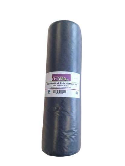 Verpakking rol 25 stuks microvezeldoek zwart 25 stuks
