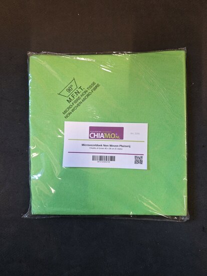 Non woven microvezeldoek groen verpakking