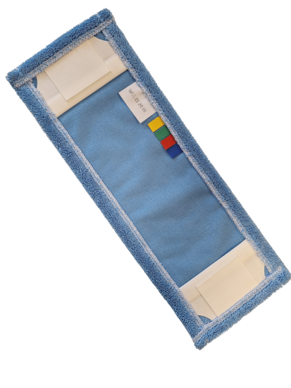 Microvezel Vlakmop Betra Pocket en Flappen Blauw 40 x 13 cm onderkant