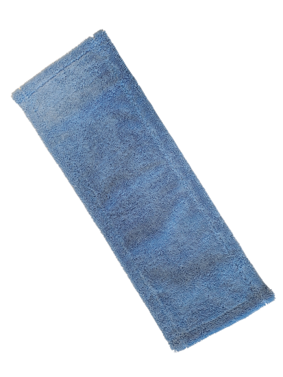 Microvezel Vlakmop Betra Pocket en Flappen Blauw 40 x 13 cm bovenkant
