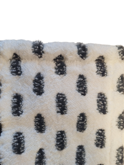 Microvezel Scrubvlakmop Betra Pocket en Flappen Wit/Zwart 40 x 13 cm detail 