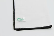 Microvezel gerecycled wit met zwarte rand