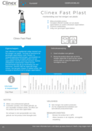 Kunststof reiniger Clinex Fast Plast 1 liter