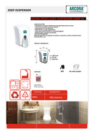 Arsan Profi Zeep Dispenser 1000 ml  Wit