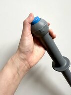 Zapa Steel handvat met drukknop