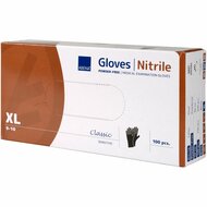 Schuine doos handschoen zwart XL