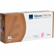 Doos roze handschoen XL
