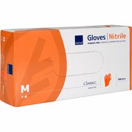 Oranje wegwerp handshoenen oranje maat M