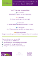 Uitleg van fles naar microvezeldoek