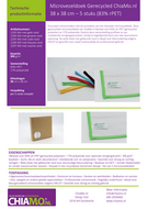 Handleiding 83% gerecycled microvezeldoek