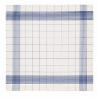 Glazendoek blauw glad voorzijde