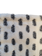 Microvezel Scrubvlakmop Betra Pocket en Flappen Wit/Zwart 40 x 13 cm detail 