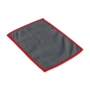 Microvezeldoek Carbon 15 X 20 CM 5 stuks grijs met rode rand (gerecycled)